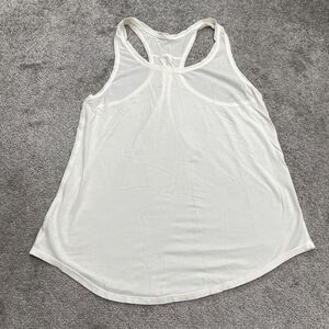 Lululemon Racerback halter tank Top Womens 6 Small White Relaxed Active Athletic